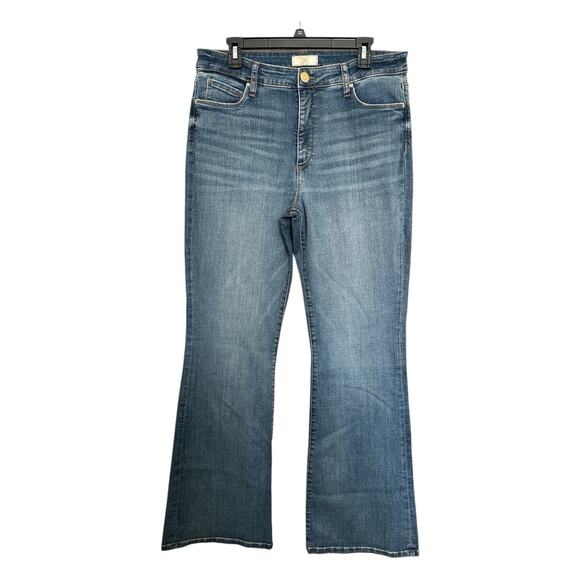 KUT FROM THE KLOTH SIZE 12 ANA FAB AB FLARE HIGH RISE JEANS WOMENS - Picture 2 of 14